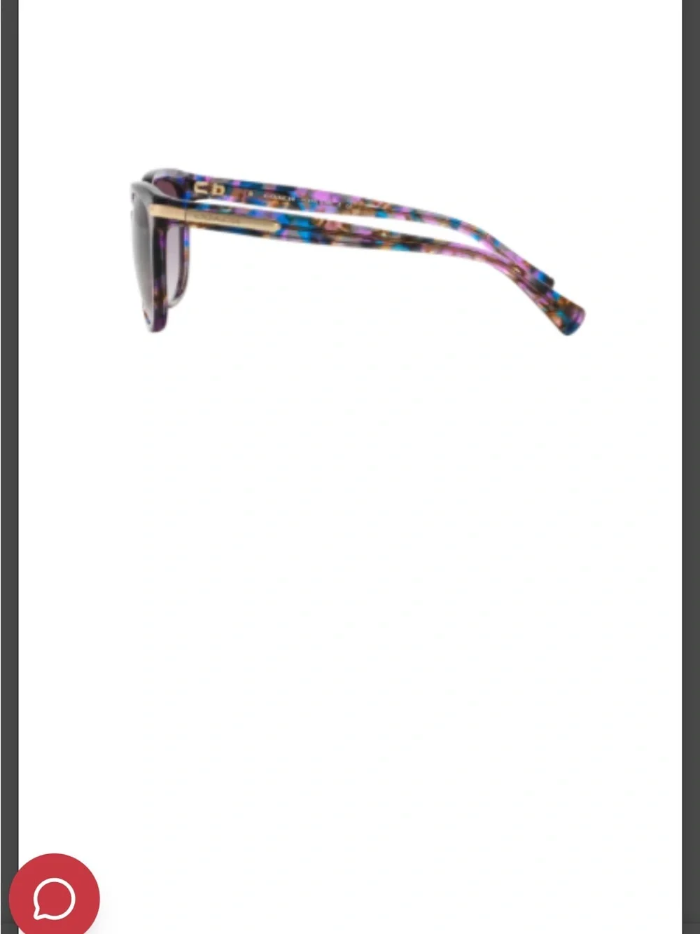Coach Multicolor Purple Cat-Eye Sunglasses